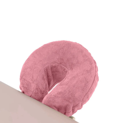 Microvezel hoofdsteunhoes voor massagetafel - Roze (2 stuks)