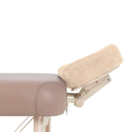 Microvezel hoofdsteunhoes voor massagetafel - Zandbeige (2 stuks)