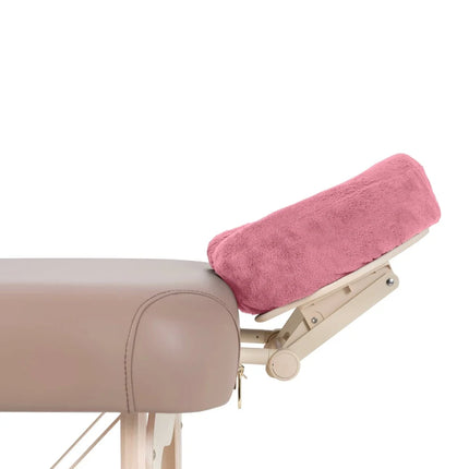 Microvezel hoofdsteunhoes voor massagetafel - Roze (2 stuks)