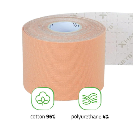 Kinesiotape 5 cm x 5 m – Sterke Kleefkracht – Beige