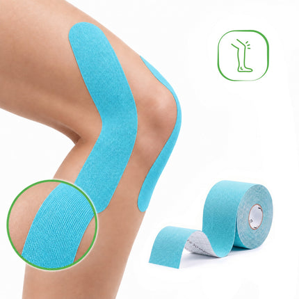 Kinesiotape 5 cm x 5 m – Standaard Kleefkracht – Blauw