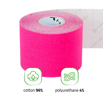 Kinesiotape 5 cm x 5 m – Sterke Kleefkracht – Roze