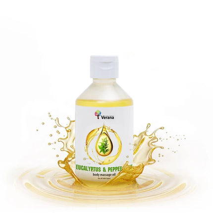 Verana Massageolie Eucalyptus en Pepermunt - 100% Natuurlijk - 250ml