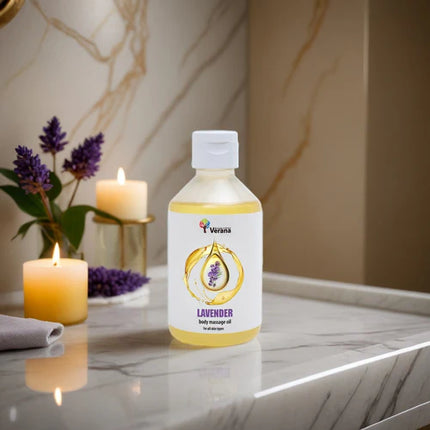 Verana Massageolie Lavendel - 100% Natuurlijk - 250ml