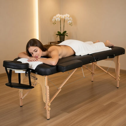 RESTPRO Inklapbare Massagetafel VIP 2 Zwart