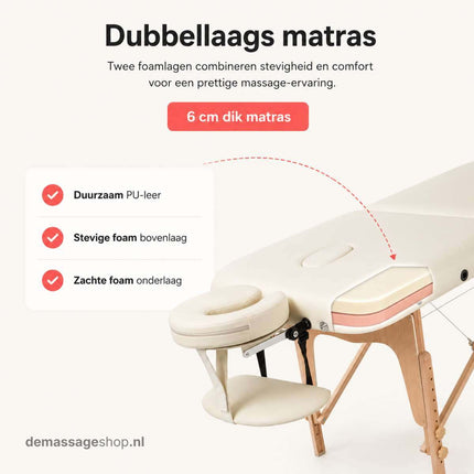 RESTPRO Inklapbare Massagetafel VIP 2 Créme