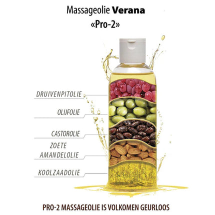 Verana Massageolie PRO-2 - 100% Natuurlijk - 1L