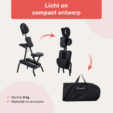 HABYS Inklapbare Massagestoel Flexo Zwart