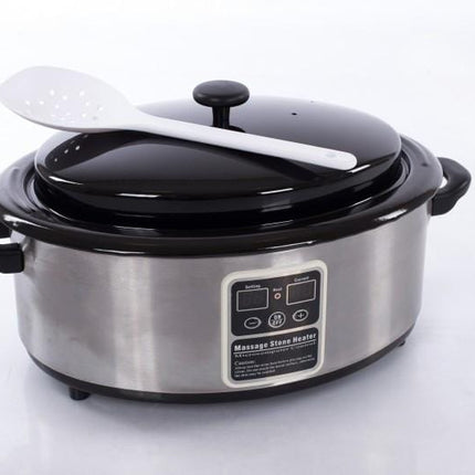 RESTPRO Hotstone Heater 6L + stenen set 60 stuks - demassageshop.nl