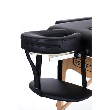 RESTPRO Inklapbare Massagetafel VIP 3 Zwart - demassageshop.nl